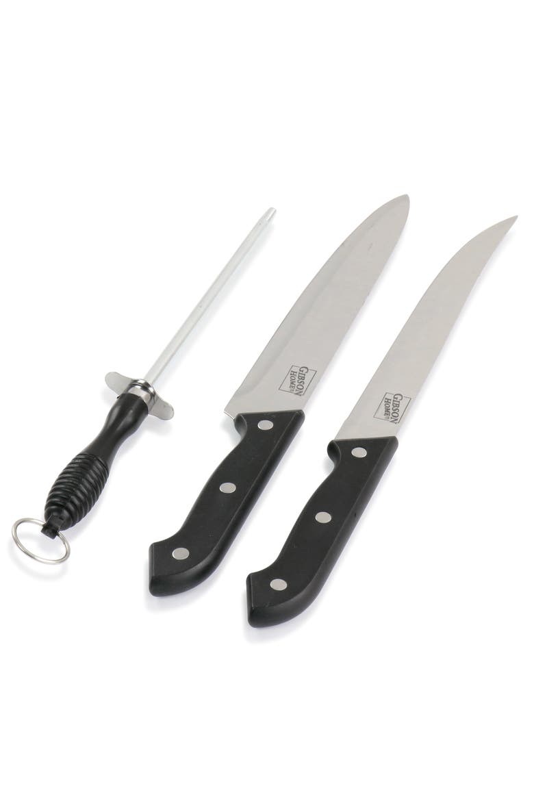 7pc Canterbury Stainless Steel Cutlery Set, Alternate, color, Black