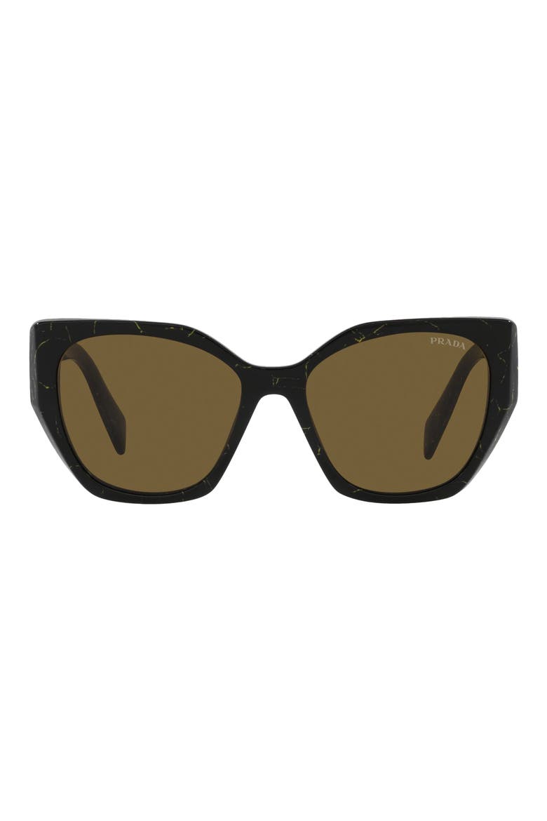 50mm Small Rectangular Sunglasses, Main, color, DARK BROWN