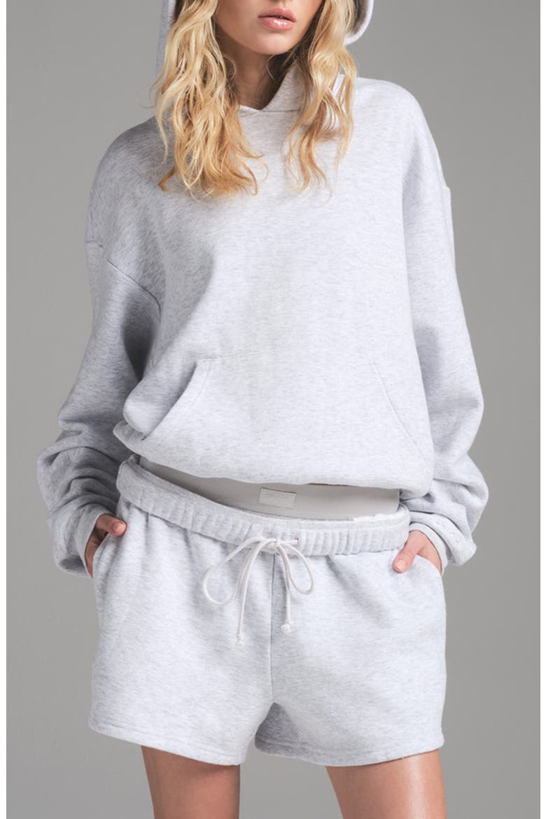 Cotton Fleece Blend Classic Hoodie, Main, color, LIGHT HEATHER GREY