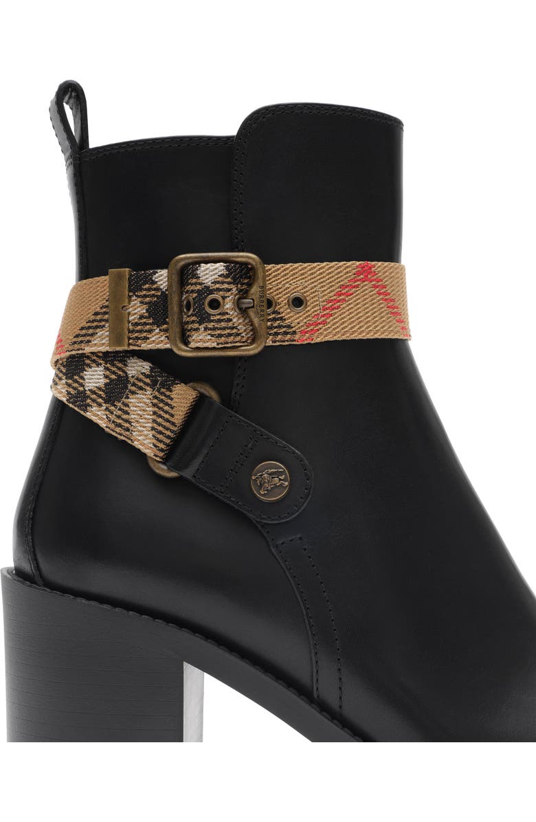 Burberry Huntley Belted Bootie, Alternate, color, Black