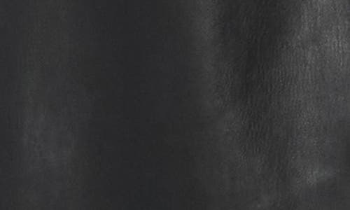 Ag High Waist Crop Straight Leg Faux Leather Pants In Black