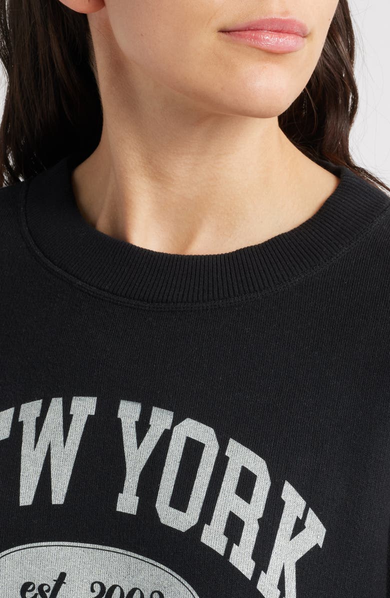 rag & bone New York Collegiate Graphic Sweatshirt, Alternate, color, 