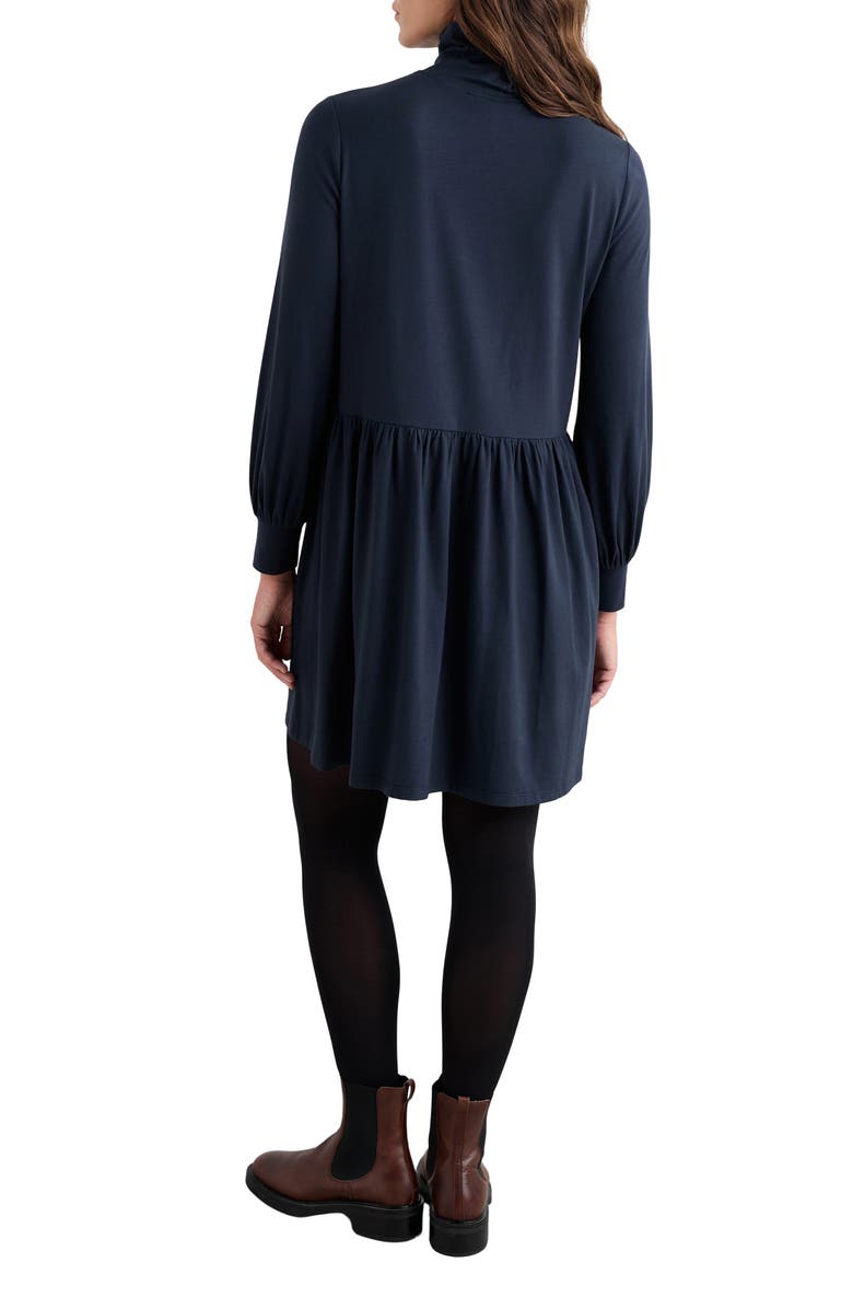 Seasalt Cornwall Elinora Turtleneck Long Sleeve Dress, Alternate, color, Maritime