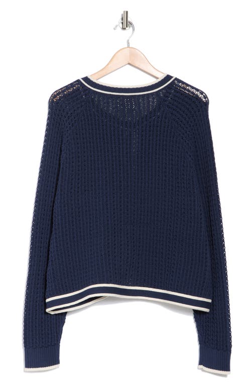 Lucky Brand Cotton Blend Sweater Jacket