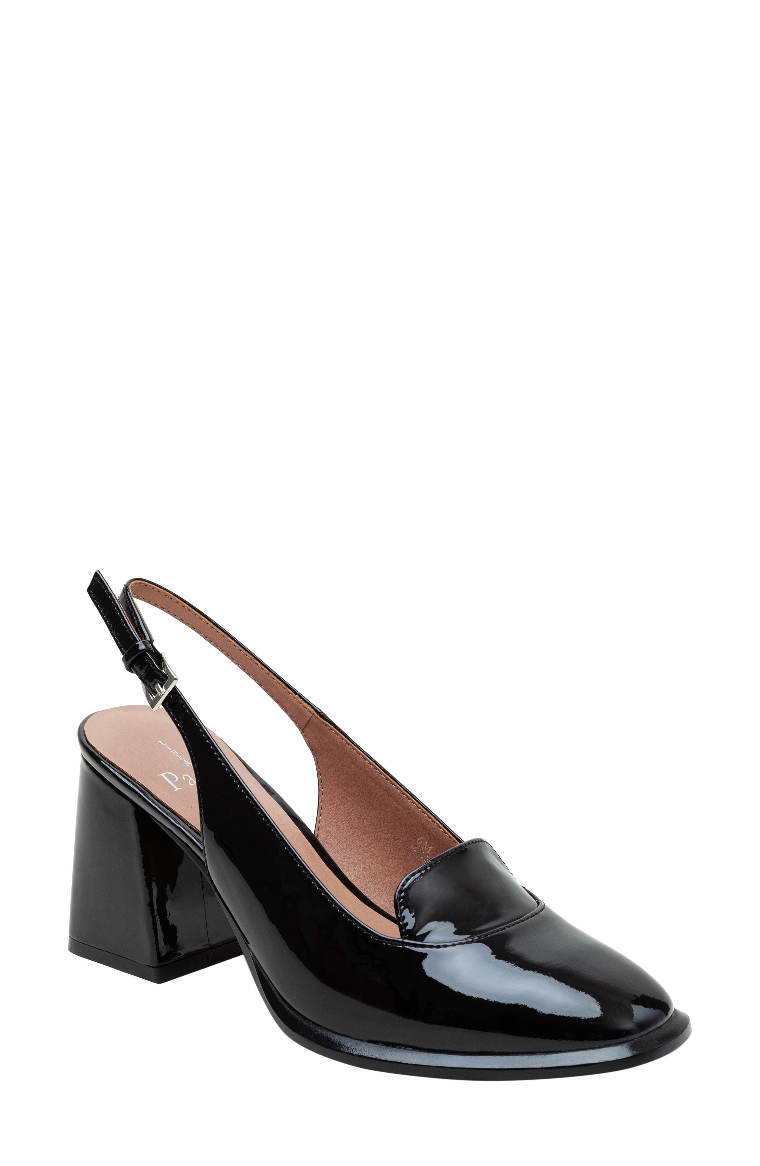 Linea Paolo Bernice Slingback Pump, Main, color, Black