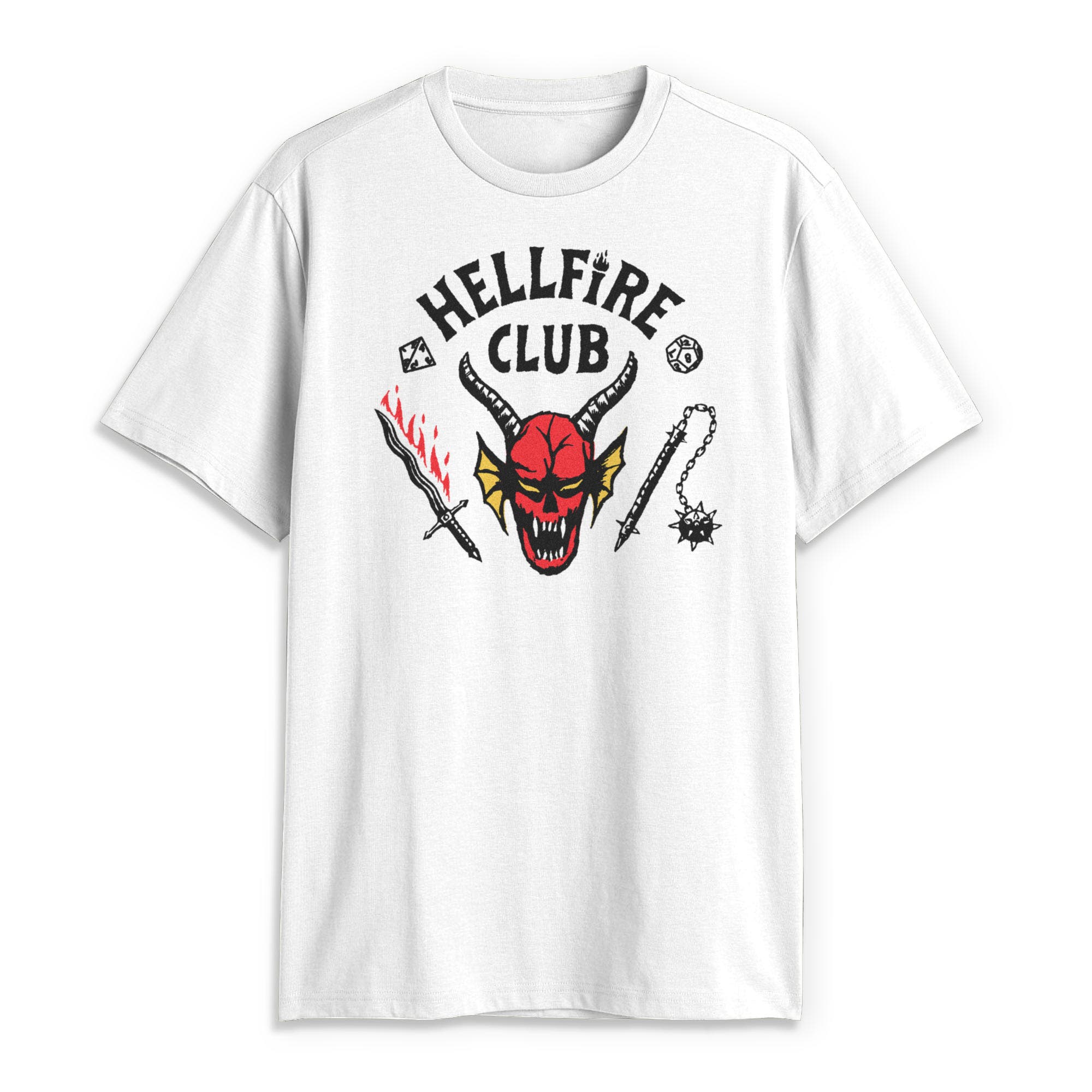 Stranger Things Netflix Men's Welcome To The Hellfire Club Short Sleeve ...