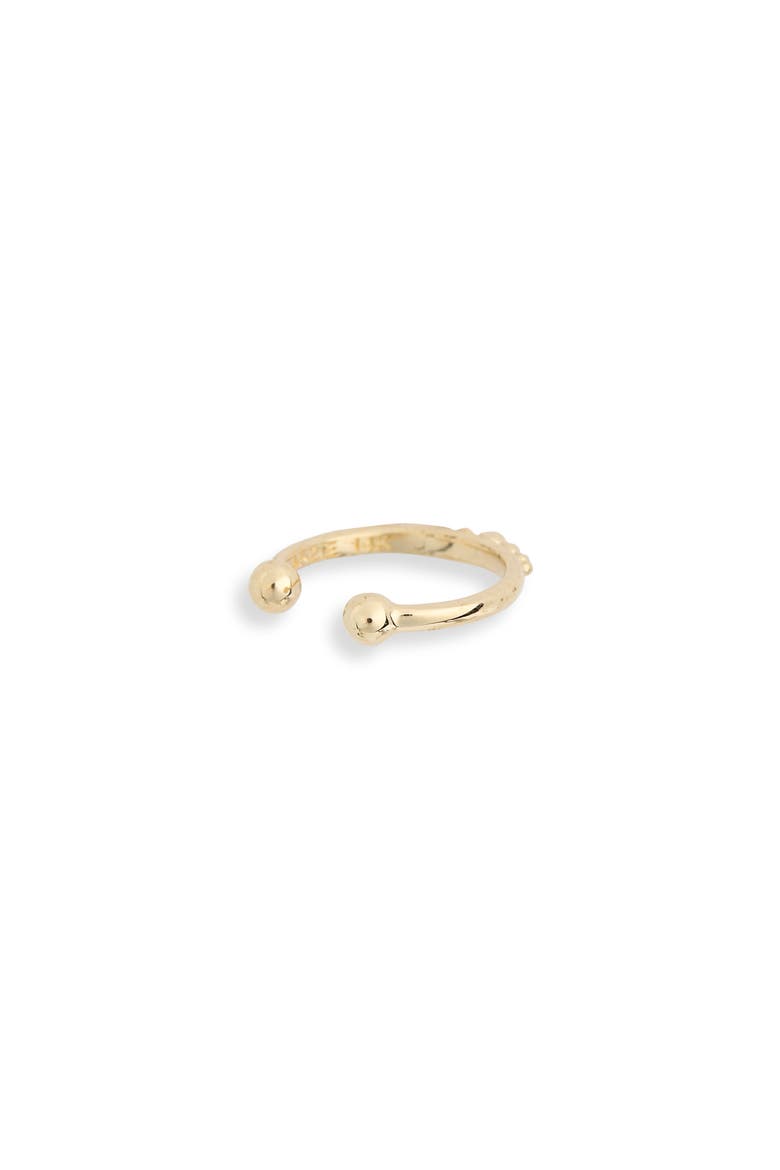 Dew Drop Diamond Ear Cuff, Alternate, color, YELLOW GOLD