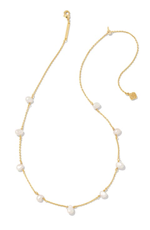Leighton Cultured Pearl Station Necklace