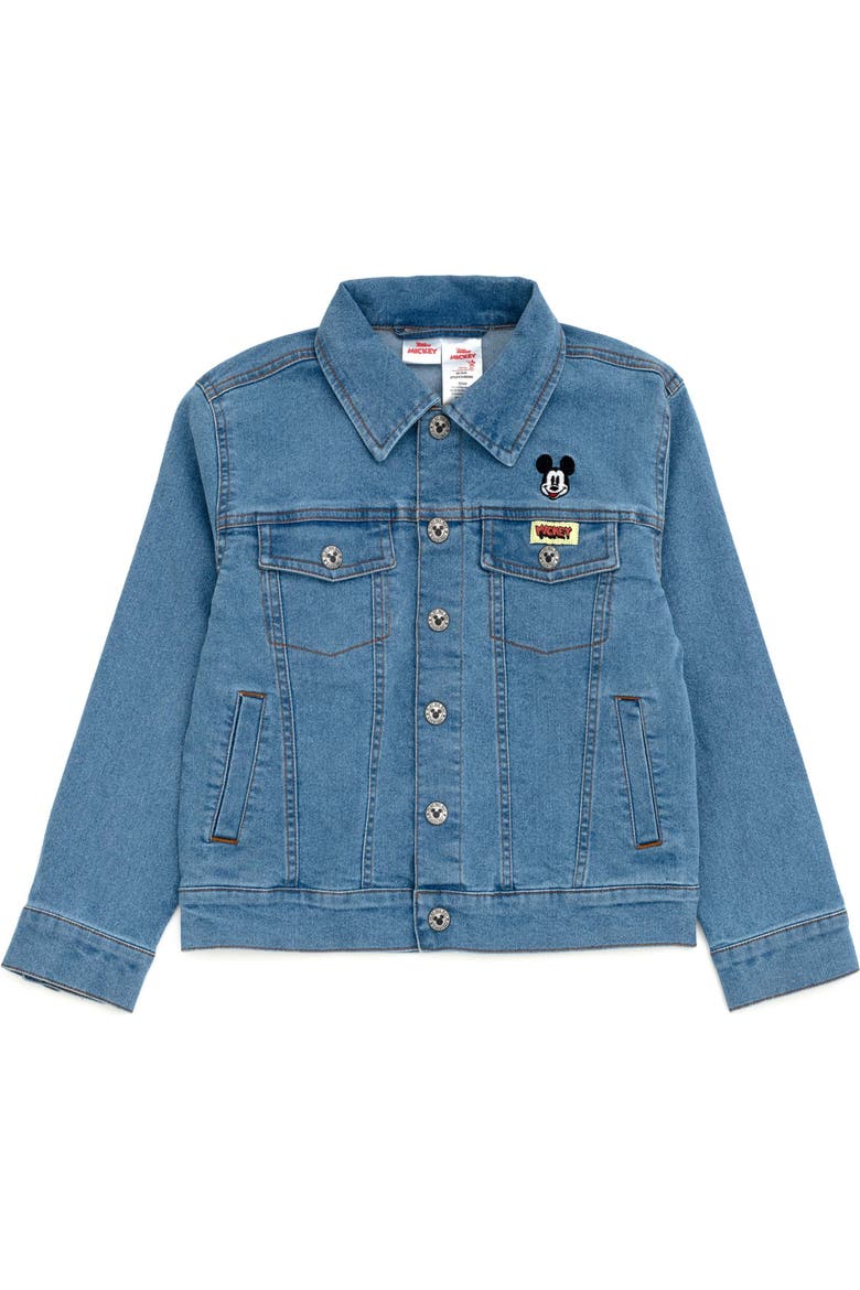 Mickey Mouse & Friends Denim Jacket Overalls and Pants, Main, color, Mickey Mouse Blue