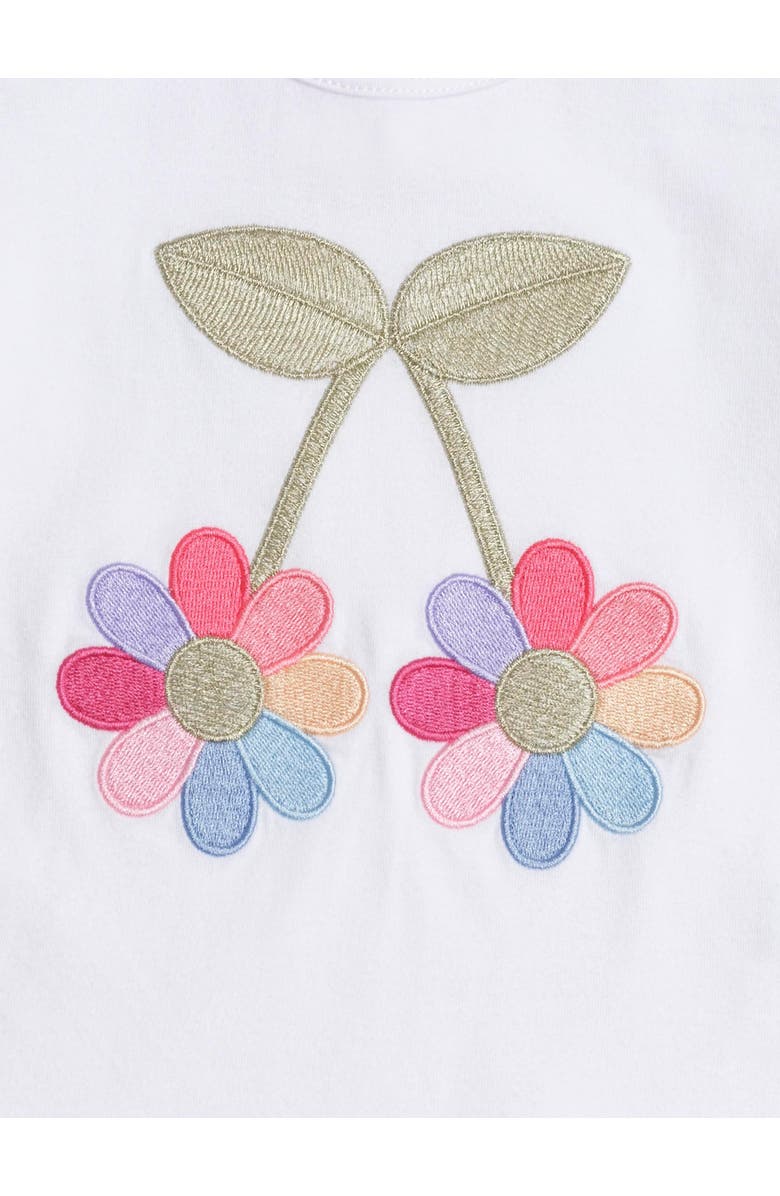 Huxbaby Flower Power Puff Sleeve Tee, Alternate, color, White