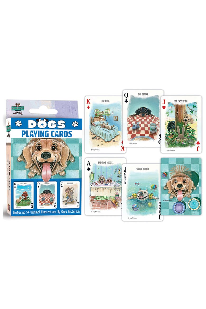 Dogs Playing Cards, Alternate, color, Multicolor