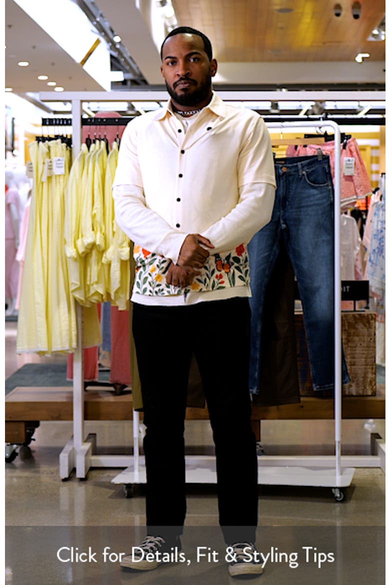 Aqua Terra Floral Fauna Tech Short Sleeve Performance Button-Up Shirt video
