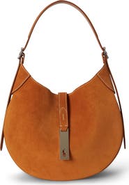Polo Ralph Lauren Polo ID Small Suede Shoulder Bag