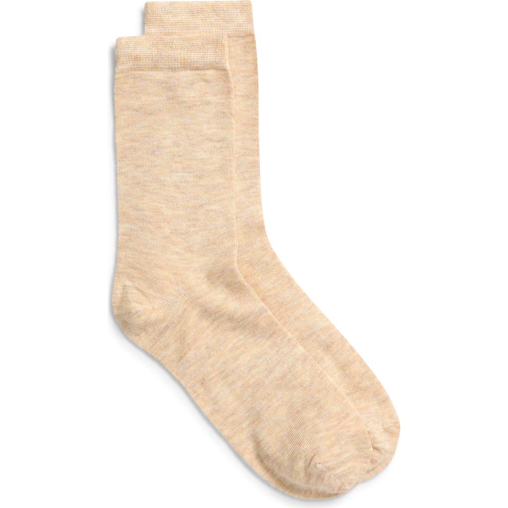 Nordstrom Lightweight Crew Socks In Neutral