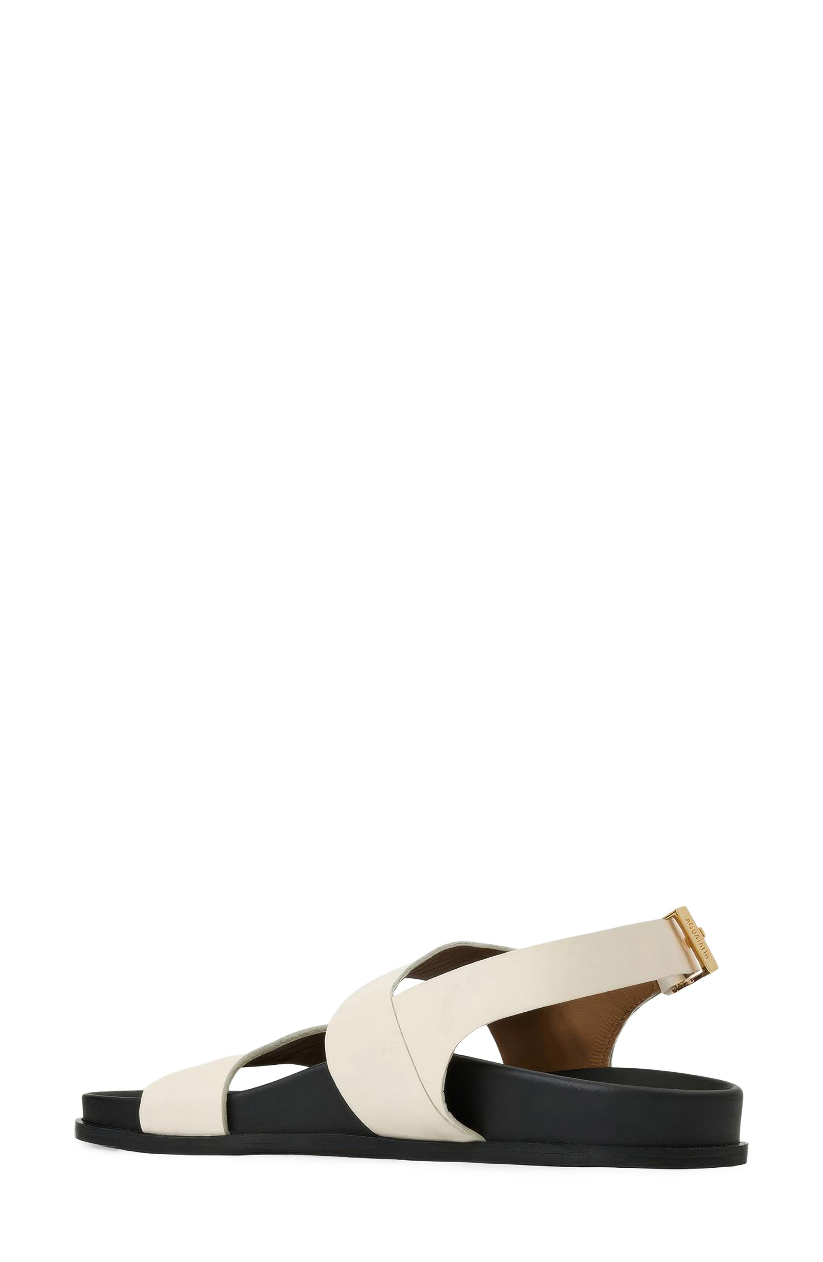 Irma Weatherproof Quarter Strap Sandal, Alternate, color, SOFT WHITE CALF