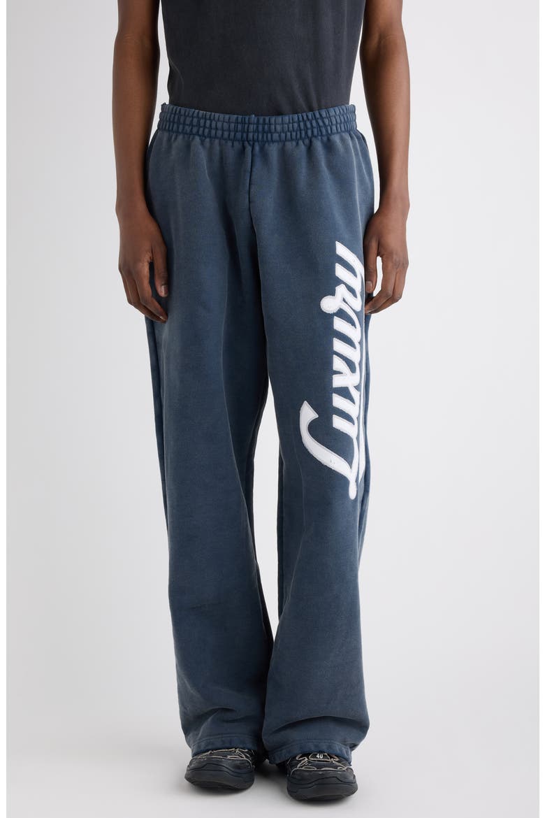 Baggy Sweatpants, Main, color, 8593 WASHED NAVY/ WHITE
