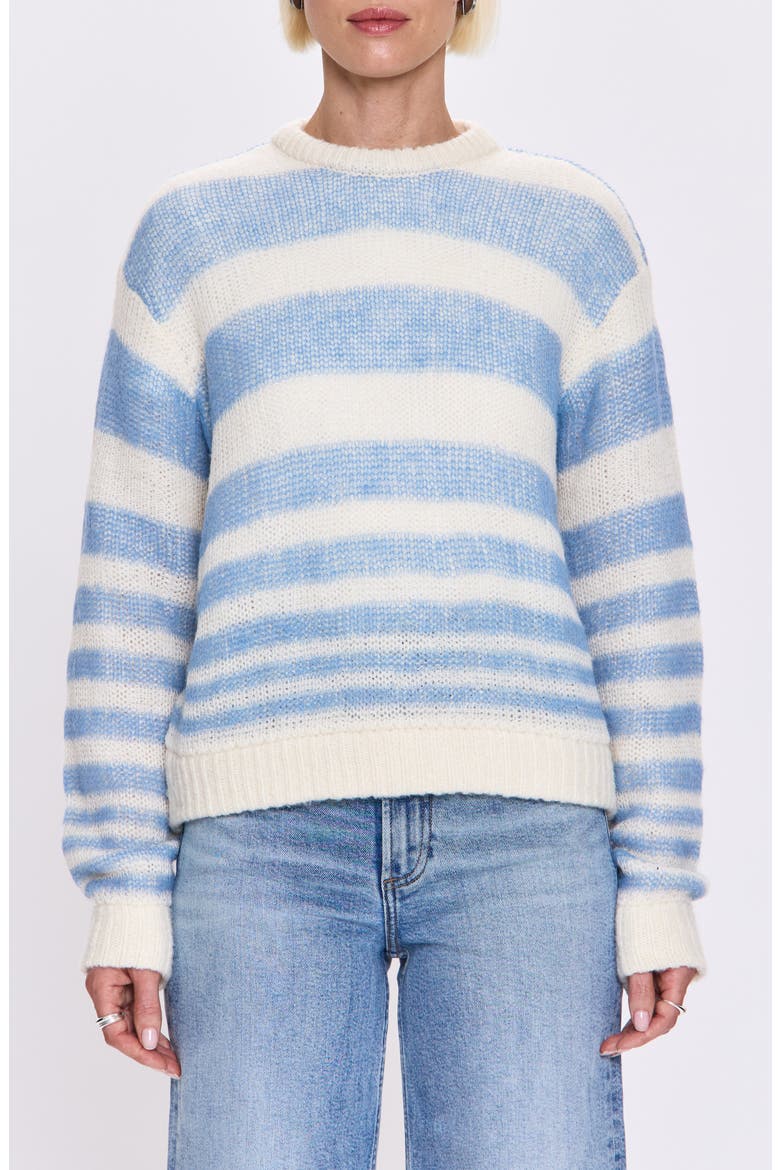 Moa Stripe Sweater, Main, color, BLUE GRADIENT STRIPE
