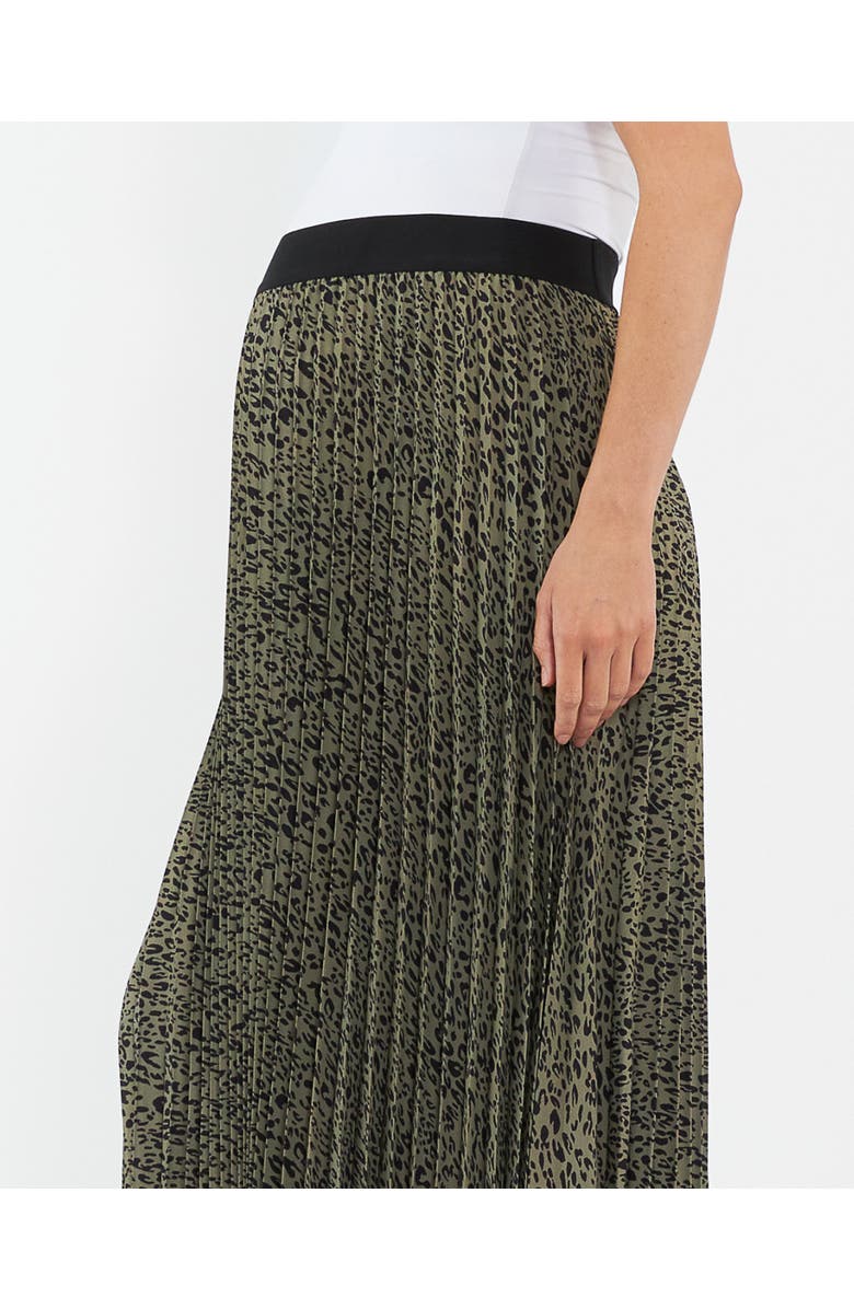 Ripe Maternity Cleo Pleat Skirt, Alternate, color, Khaki / Black