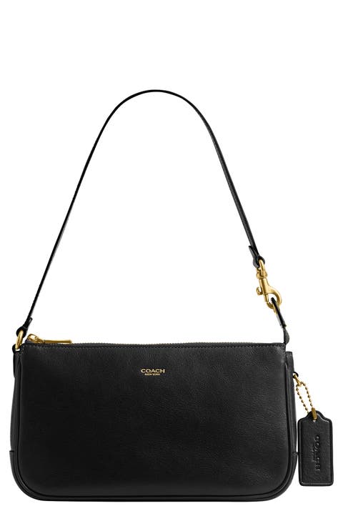 Plaza Natural Grain Leather Shoulder Bag