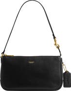 COACH Plaza Natural Grain Leather Shoulder Bag