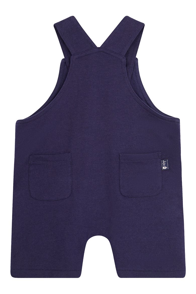 Sailboat Appliqué T-Shirt & Overalls Set, Alternate, color, NAVY
