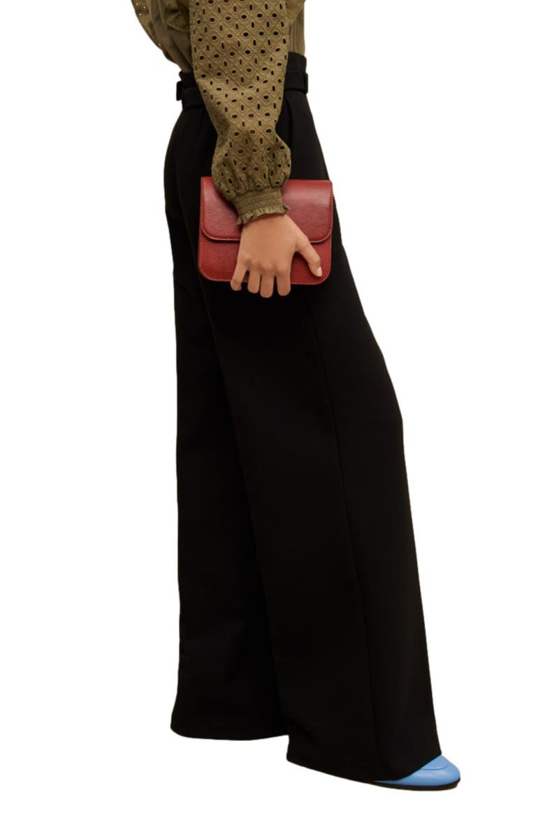 Parc Wide Leg Pants, Alternate, color, BLACK