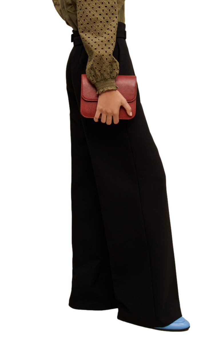 maje Parc Wide Leg Pants, Alternate, color,