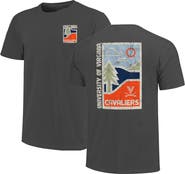 IMAGE ONE Men's  Graphite Virginia Cavaliers Comfort Colors Minimalist Distressed Vista T-Shirt