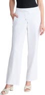 Jones New York Tie Waist Linen Blend Pants
