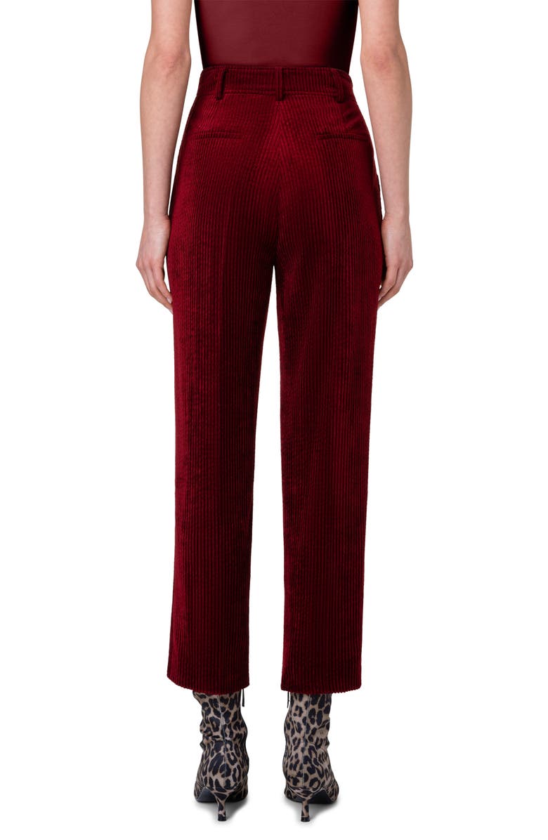 Akris punto Feryn Washed Corduroy Tapered Leg Ankle Pants, Alternate, color,