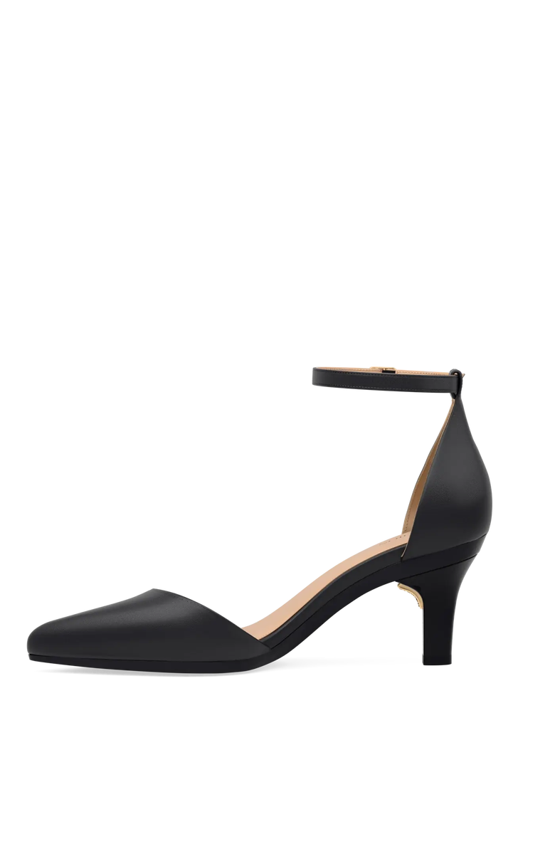 Pashion Footwear The D'Orsay 3" Stiletto Convertible Heel, Alternate, color, Coal Leather
