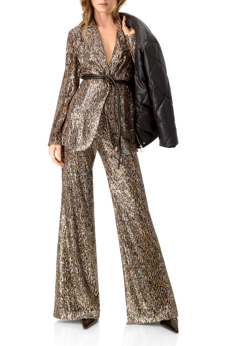 IVONNE Sequin Flared Trousers, Alternate, color, Multicolor