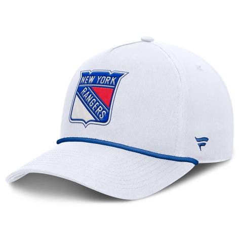 Men's Fanatics White New York Rangers Rope A-Frame Adjustable Hat