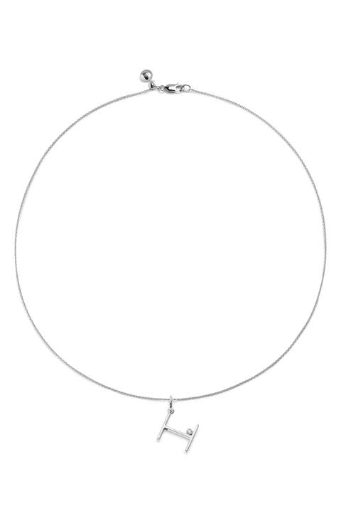 Lab Grown Diamond Initial Pendant