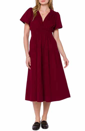 Julissa V-Neck Midi Dress