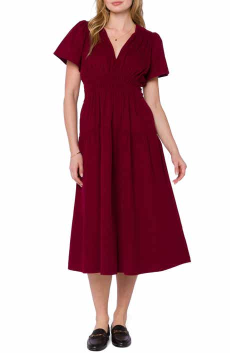 Julissa V-Neck Midi Dress