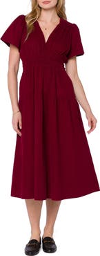 VELVET HEART Julissa V-Neck Midi Dress