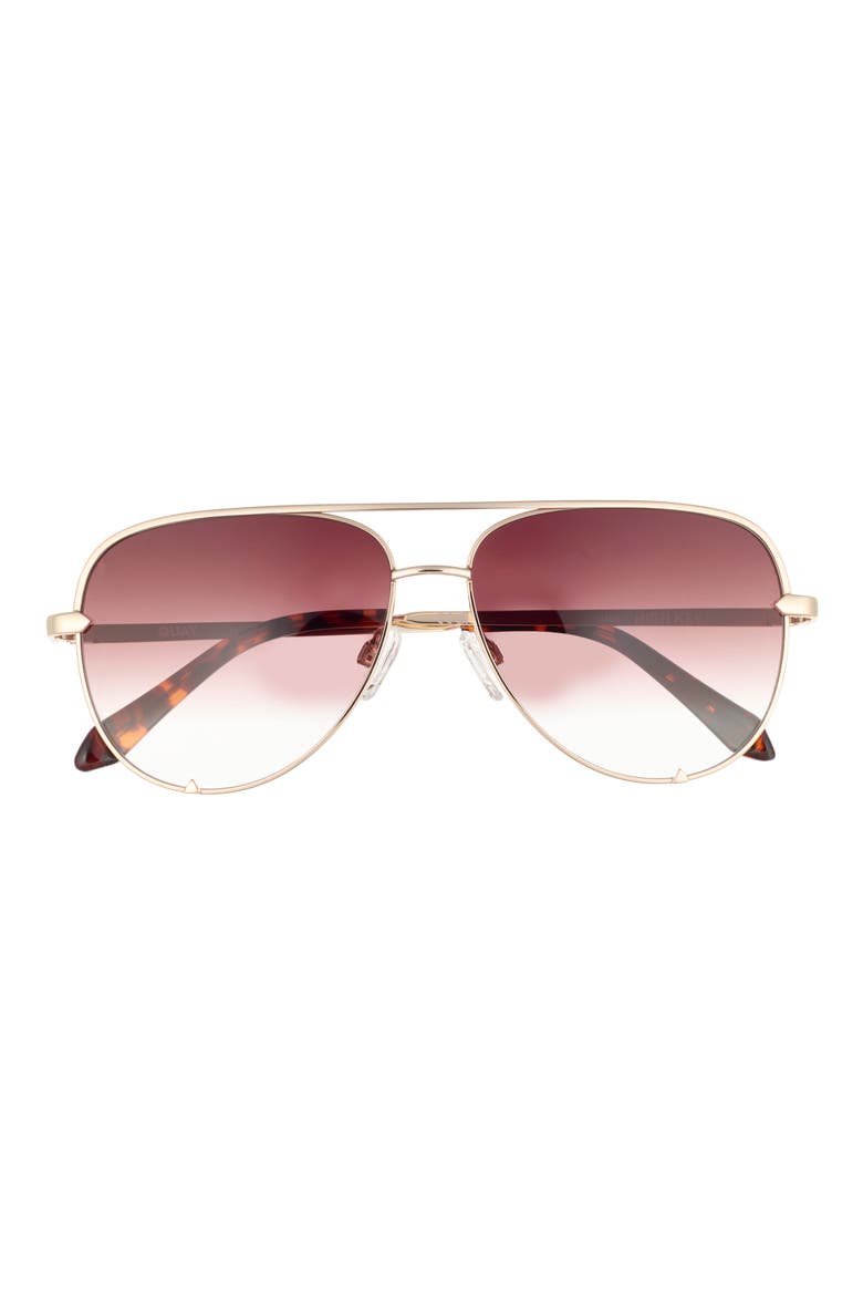 High Key 60mm Aviator Sunglasses, Main, color, GOLD/ BROWN
