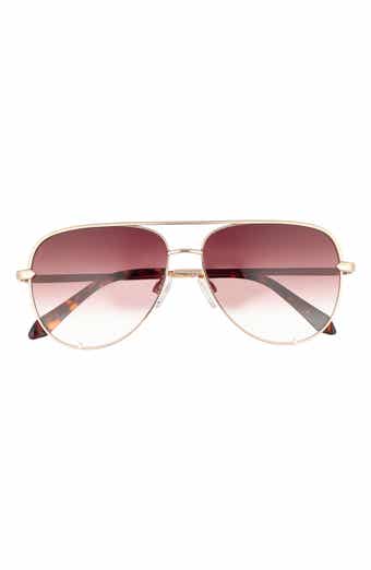 QUAY High Key 60mm Aviator Sunglasses