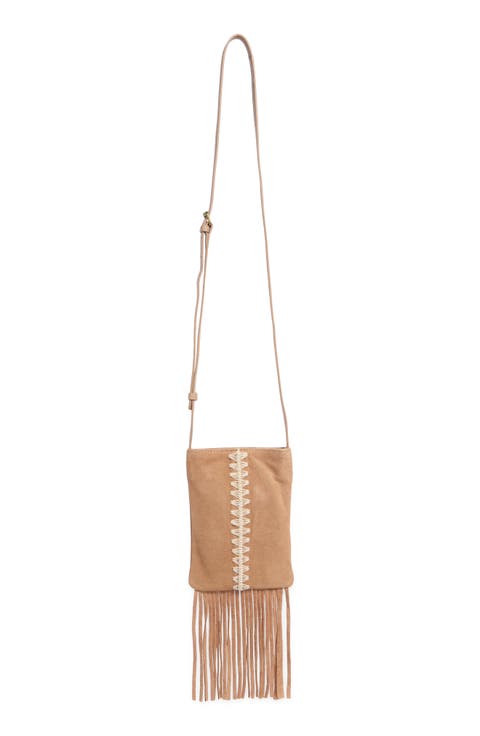 Rayy Fringe Leather Crossbody Bag