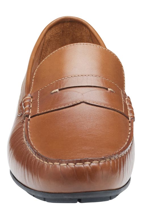 Johnston & Murphy Beck Penny Loafer In Tan Full Grain