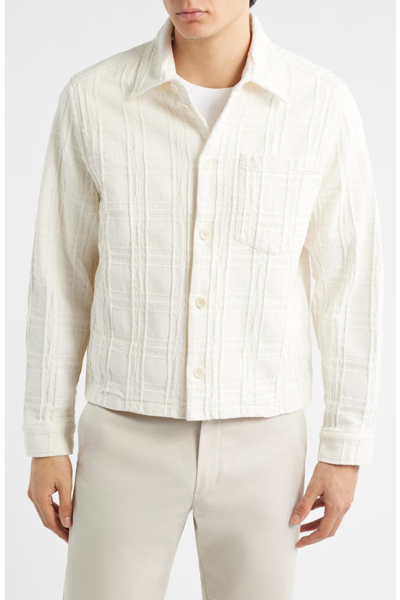 Canyon Heavyweight Check Overshirt, Alternate, color, ECRU