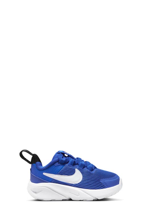 Nike Kids' Star Runner 4 Sneaker In Blue/white/black