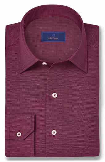 David Donahue Classic Fit Dobby Dress Shirt
