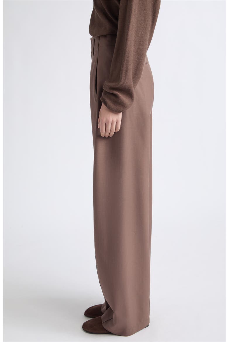 Curved Seam Wide Leg Pants, Alternate, color, NUTMEG