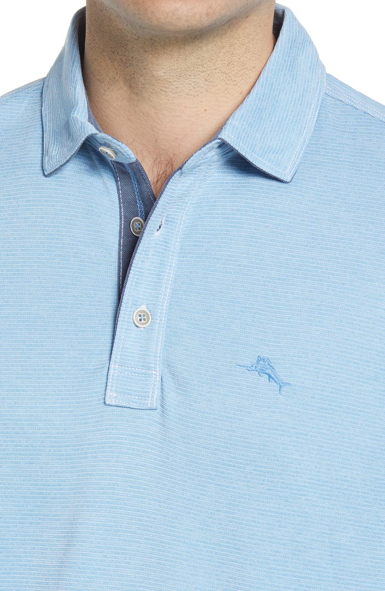 Tommy Bahama Paradiso Cove Short Sleeve Polo, Alternate, color, Chambray Blue