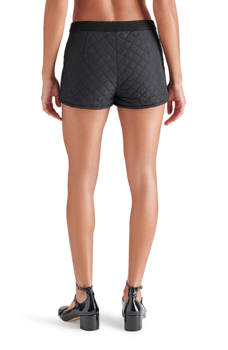 Steve Madden Cordelia Quilted Shorts, Alternate, color, Black