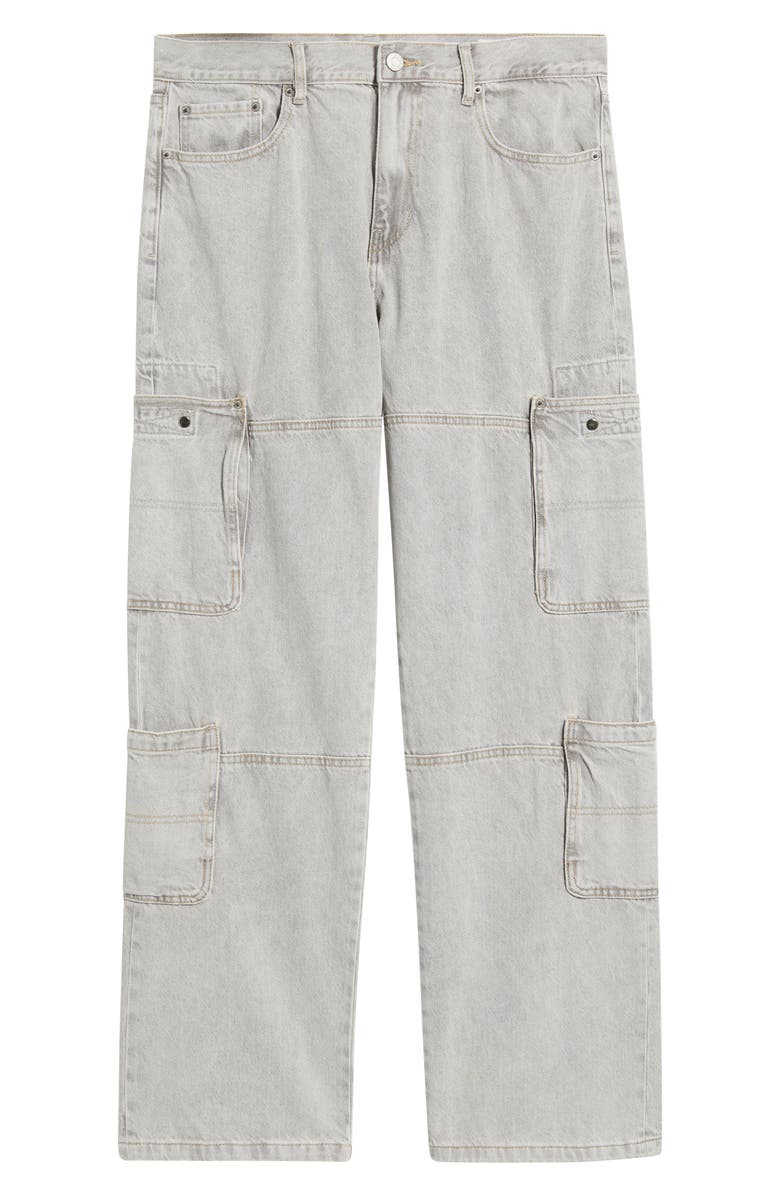PacSun Jasper Baggy Cargo Jeans, Alternate, color, Gray