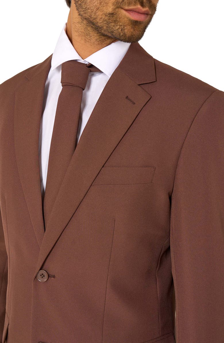 OppoSuits Bold Brown Slim Fit Two-Piece Suit 
Tie Set, Alternate, color, Brown