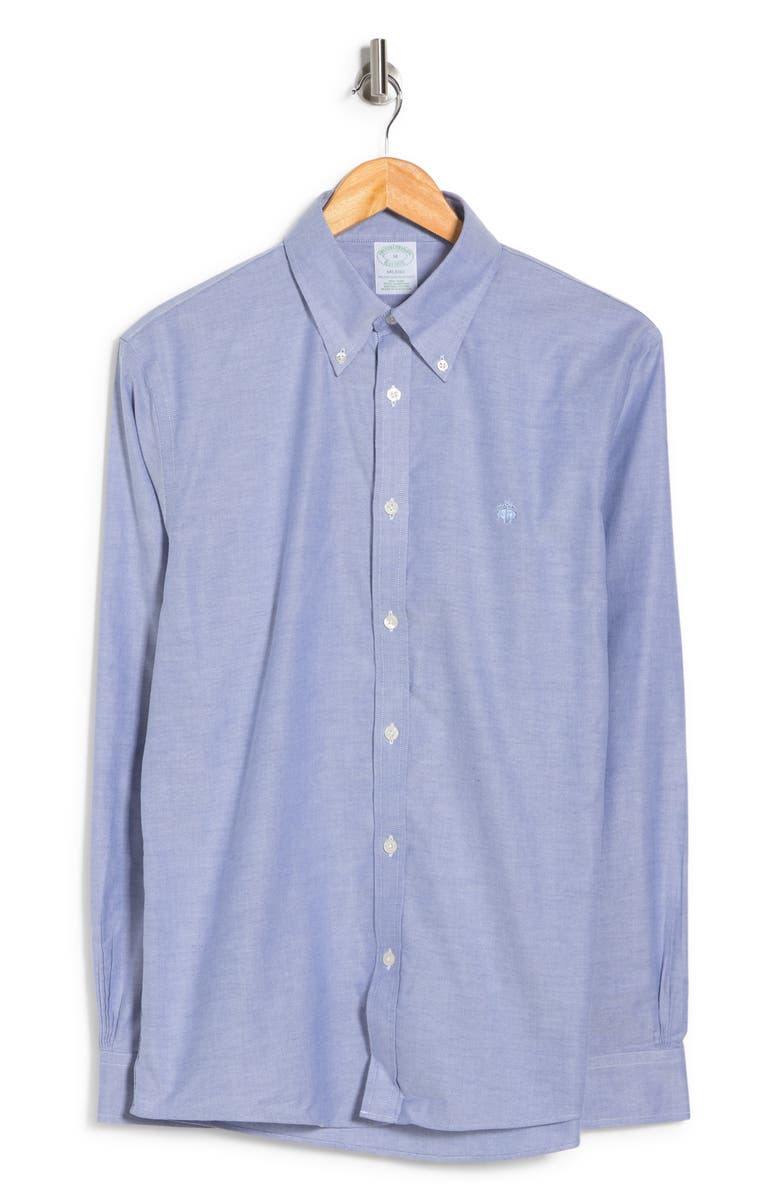 Brooks Brothers Non-Iron Milano Fit Oxford Sport Shirt, Alternate, color,